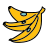 doodle style sweet banana icon