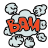 doodle style 밤 icon