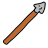 doodle style spear icon