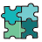 doodle style puzzles icon