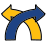 doodle style arrow left and right icon