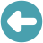 infographic style arrow pointing left icon