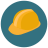 infographic style sicherheitshelm icon