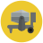 infographic style cement mixer icon