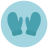 infographic style 장갑 icon