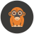 infographic style orangutan icon