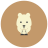 infographic style polar bear icon