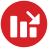 infographic style dinámica negativa icon