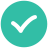 infographic style marca de verificación icon