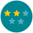 infographic style two of five icon