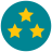 infographic style 3 별 icon