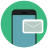 infographic style mobile e mail icon
