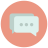 infographic style chat raum icon