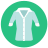 infographic style short sleeve shirt icon
