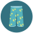 infographic style pajama pants icon