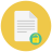 infographic style unlock document icon