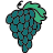 doodle style grape icon