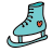 doodle style skate icon