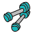 doodle style 바벨 icon