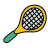 doodle style raquet icon