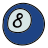 doodle style billiard icon