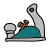 doodle style hand plane icon