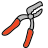 doodle style garden shears icon