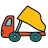 doodle style dump truck icon