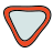 doodle style triangle arrow icon