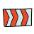 doodle style chevron sign icon