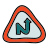 doodle style turn street sign icon