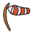 doodle style windsock icon