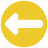infographic style thick long left arrow icon