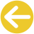 infographic style wide left arrow icon