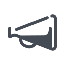 pastel color style megaphon icon
