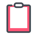pastel color style 클립 보드 icon