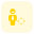 Businessman moving in all direction on company operation portal icon