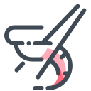 pastel color style 새우 icon