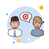 bubbles style couple target icon