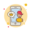 Phone Crown icon