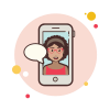 bubbles style teacher messaging icon