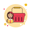 Scarlet Shopping Basket icon