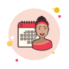 Lady With a Calendar icon