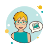 bubbles style short hair blond images icon