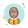 Short Hair Business Lady With Glasses icon