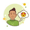 Homem Com Emoji Amoroso icon
