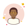 bubbles style man in white shirt icon
