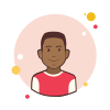 bubbles style man in sport shirt icon