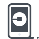 pastel color style uber mobile app icon