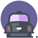 pastel color style cab waiting icon